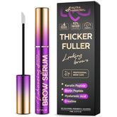 NutraHarmony brow serum bottle for daily growth support.
