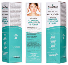 NutraNuva Face Food toner with pore-tightening action prepares skin for serums.