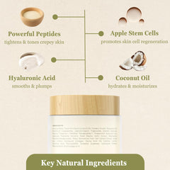 NutraVive Crepe Repair Cream jar closed; premium anti-aging care in a stylish jar.