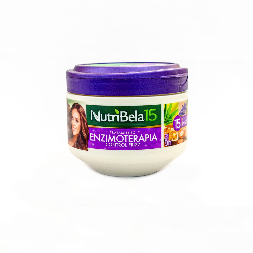 nutribela15 enzymotherapy heat protector bottle protects hair during heat styling