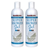 NutriBiotic fragrance-free shower gel twin-pack bottle for gentle whole-body cleansing