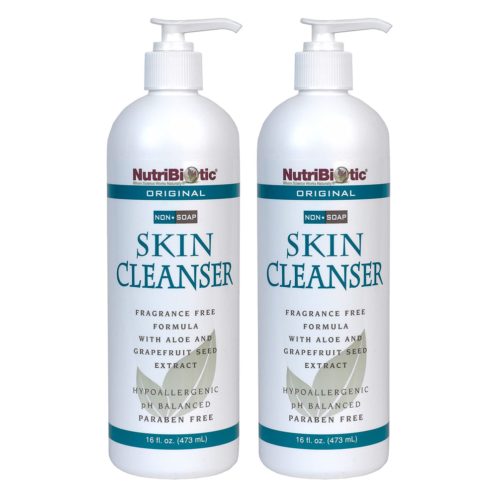 NutriBiotic Original Non-Soap Skin Cleanser bottle, fragrance-free and gentle for sensitive skin.