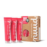Nuud xXL pack three 40ml tubes for long-lasting natural deodorant freshness.