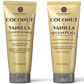 Nuva Botanicals Coconut Shampoo bottle promotes hydrating, smooth hair after every wash.