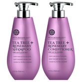 Nuva Botanicals Tea Tree Rosemary Shampoo bottle for refreshing cleanse and healthier scalp