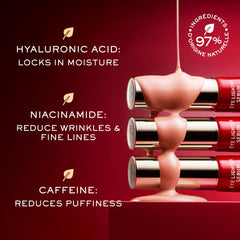 Nuxe Merveillance Lift Eye Lighter Serum with Caffeine reduces puffiness around eyes