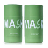 Nvyue Deep Cleanse Mask Stick applied to face for easy pore cleansing.