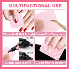 NXJ INFILILA wipes ideal for gel polish removal with acetone remover