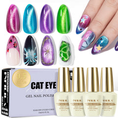 NXJ INFILILA Passionate Red cat-eye gel polish with magnetic shift for salon-grade shine.
