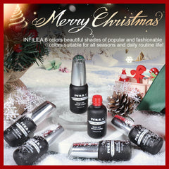 NXJ INFILILA Red gel polish delivers rich color with smooth application.