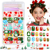 Nxtpz Santa Claus nails kit for kids with festive design for holiday joy