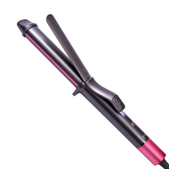 Nycoba curling iron with blush pink housing for easy daily styling.
