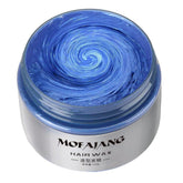 NYKKOLA MOFAJANG blue hair wax packaging for testing color