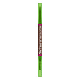 NYX Blade & Shade Brow Pencil close-up showing blade-thin strokes for precise brows.
