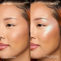 NYX Buttermelt Highlighter compact front view for on-the-go glow