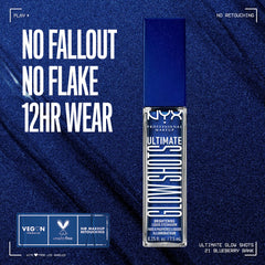 NYX Glow Shots liquid eyeshadow wand applies smoothly with a second-skin feel.