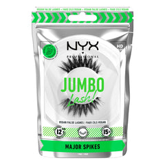 NYX Jumbo Lash major spikes close-up for voluminous vegan lashes.
