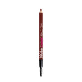 NYX Powder Louder Brow Pencil creates a full shape with natural hair-like strokes.