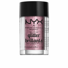 NYX Professional Makeup Face & Body Glitter Rose in a sparkly pot for shimmer