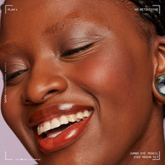 NYX Jumbo Eye Pencil Iced Mocha being applied as versatile liner and shadow