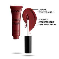 NYX Sweet Cheeks doe-foot applicator tip for precise, effortless cream blush application.