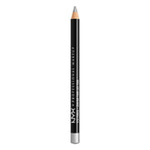 NYX Slim Eye Pencil Silver cap offers precise line with smooth glide.