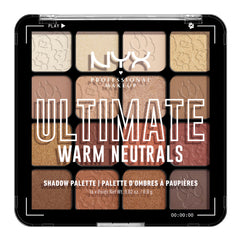 NYX Professional Makeup Ultimate Shadow Palette cover in warm neutrals for versatile day-to-night looks.