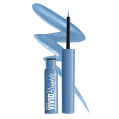 NYX Vivid Brights Liquid Liner Cobalt Crush close-up tip for precise lines
