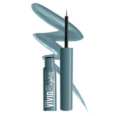 NYX Vivid Brights Cyan Simp bottle close-up for bold, fade-resistant color.