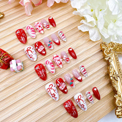 NZRAESTRS red lips nail design ideal for date nights