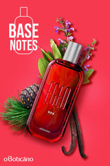 O BOTICARIO Egeo Red packaging box conveys premium presentation.