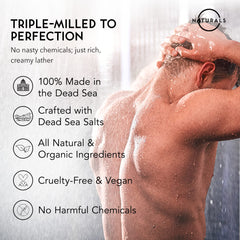 O Naturals vegan sulfate-free soap keeps showers clean without harsh chemicals.