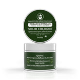Oak City Beard Company Tobacco Vanilla solid cologne in a 1oz tin for travel fragrance