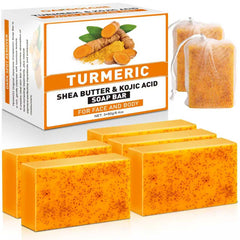 OAKDOLCHE turmeric kojic soap bar front view for gentle cleansing