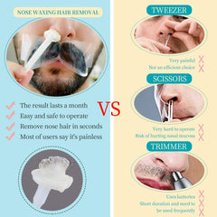 OAKEER Nose Wax sticks and applicators ready for precise, quick nose hair removal