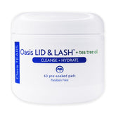 Oasis LID & LASH wipes with tea tree oil for refreshed lids and cleansing.
