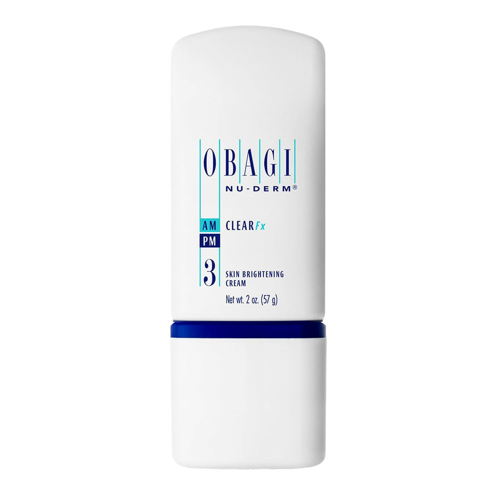 Obagi Nu-Derm Clear Fx bottle pump for simple daily application toward brighter skin.