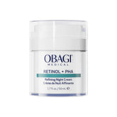 Obagi Medical Retinol + PHA Refining Night Cream jar — overnight renewal and smoother skin texture.