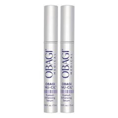 Obagi Nu-Cil serum bottle front showing sleek packaging for daily lash care.