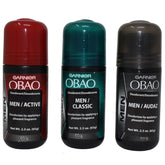 Obao Assorted Deodorant Pack 3 pack-shot reveals three scents for daily wear.
