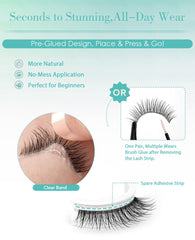 Obeyalash L08 Doll Eye 10mm on-eye view highlighting seamless, glue-free comfort