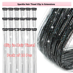 Obinying Hair Tinsel Clip-In for easy installation and lasting shine.
