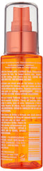 Obliphica Seaberry Shine Mist bottle back highlights easy spray and lasting shine.