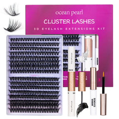 Ocean Pearl lash clusters kit with 320 pieces for 60D and 80D looks.
