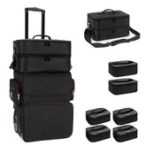 OCHEAL large makeup train case with wheels for mobile professional setup