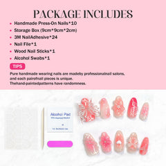 OCOUYVD easy application press‑on system for quick salon‑style manicures