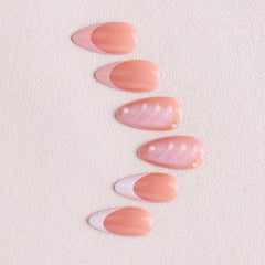 OCOUYVD reusable acrylic nails offer durable full-cover wear for extended polish-free days.