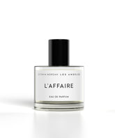 OCTAVIA MORGAN L’AFFAIRE bottle front for daily refined fragrance.