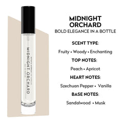 Octavia Morgan Midnight Orchard cap detail emphasizes premium packaging and longevity perception.