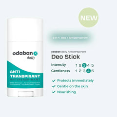Odaban Daily underarm application shown for fast, discreet sweat control.